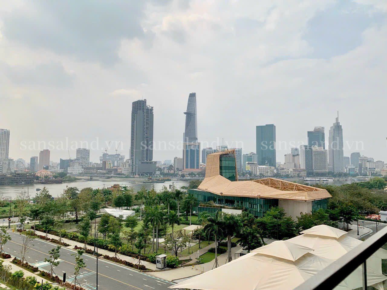 Cho thuê căn hộ Empire City Thủ Thiêm 2 Phòng ngủ, view trực diện Sông Sài Gòn